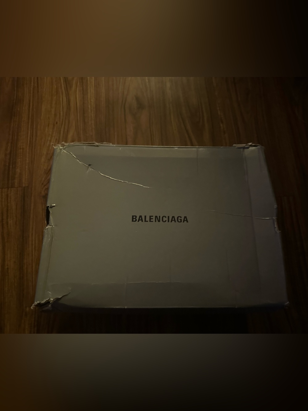 Box with 'Balenciaga' text